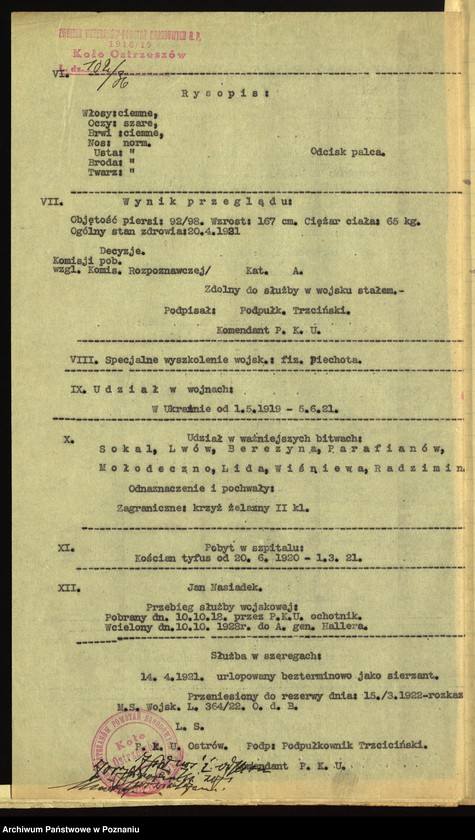 Obraz 16 z jednostki "Ostrzeszów, powiat Kępno - akta koła."