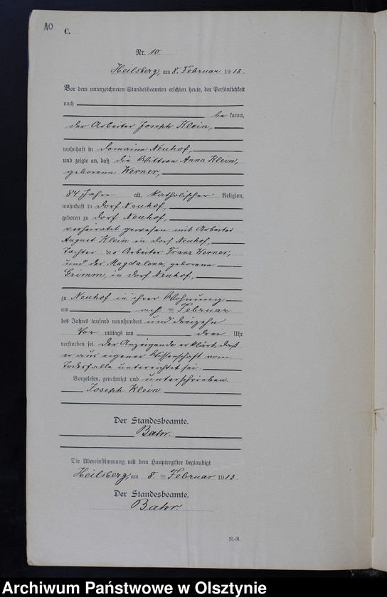 image.from.unit.number "Sterbe -Neben-Register Nr 1-66"