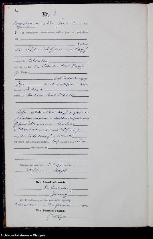 image.from.unit.number "Sterbe-Neben-Register Nr 1 - 65"