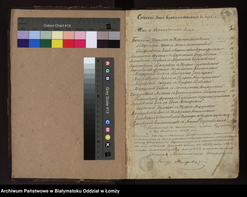 Obraz z jednostki "Księga małżeństw"