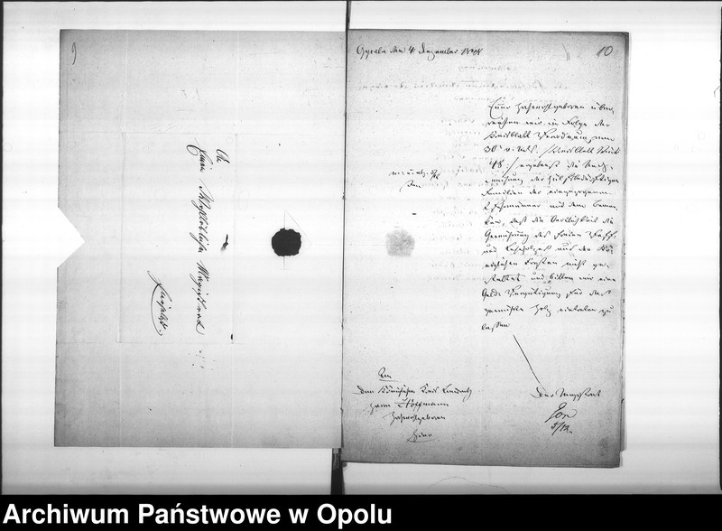Obraz 11 z jednostki "Acta des Magistrats zu Oppeln betreffend: die Unterstützung der Familien eingezogener Landwehrmänner. de Anno 1848"