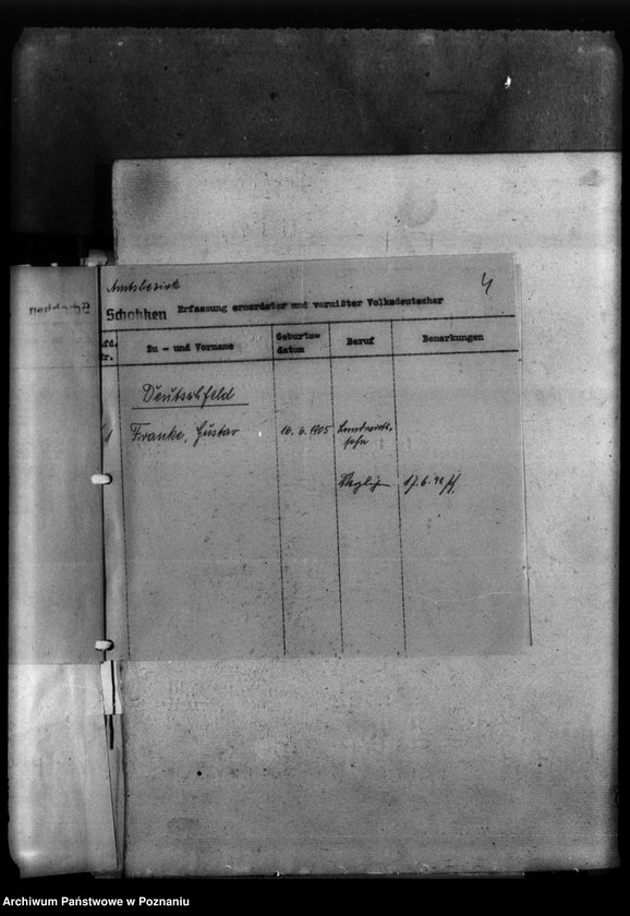 Obraz 8 z jednostki "Kreis Wongrowitz (Wągrowiec). Wykazy miejscowych Niemców, którzy zginęli w 1939 roku - korespondecja"