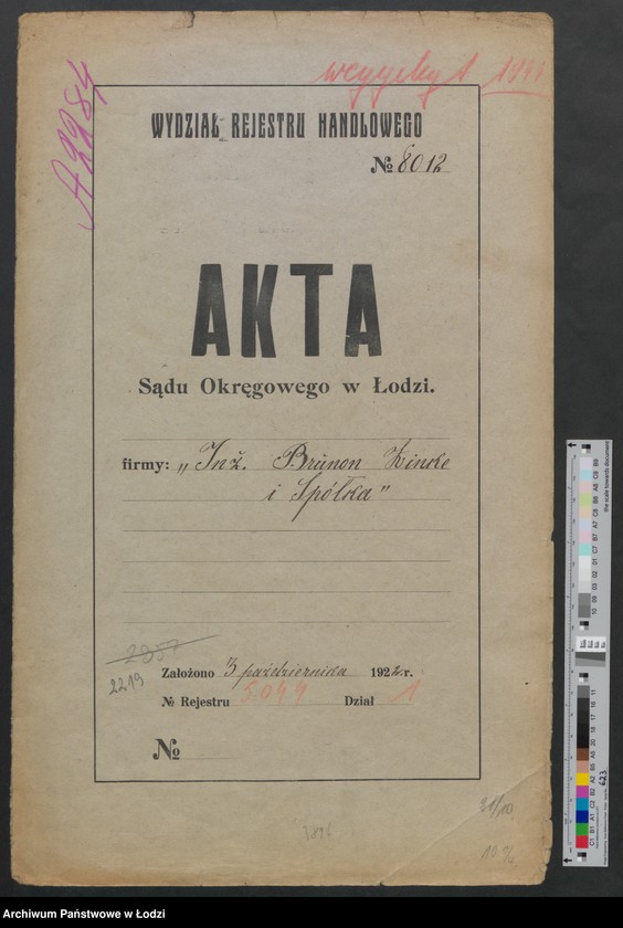 Obraz 2 z jednostki "Inż. Brunon Zinke i S-ka – fabryka kas ogniotrwałych i maszyn"