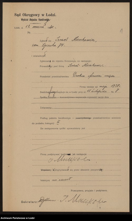 Obraz 3 z jednostki "Izrael Moszkowicz- drobna sprzedaż mięsa"