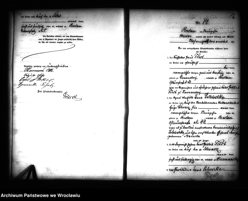 image.from.unit.number "Heiraths-Haupt-Register Breslau I 1874 Band 1"