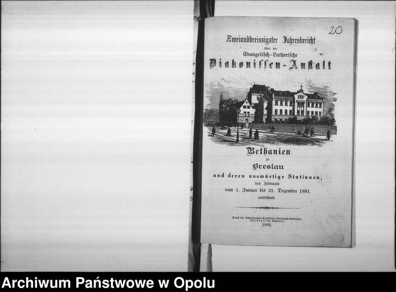 Obraz 20 z jednostki "Acta des Magistrats zu Oppeln betreffend die Taubstummen und Blinden-Institute Vol. II"
