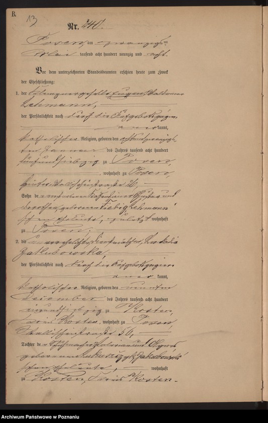 Obraz 16 z jednostki "Księga małżeństw t. II"