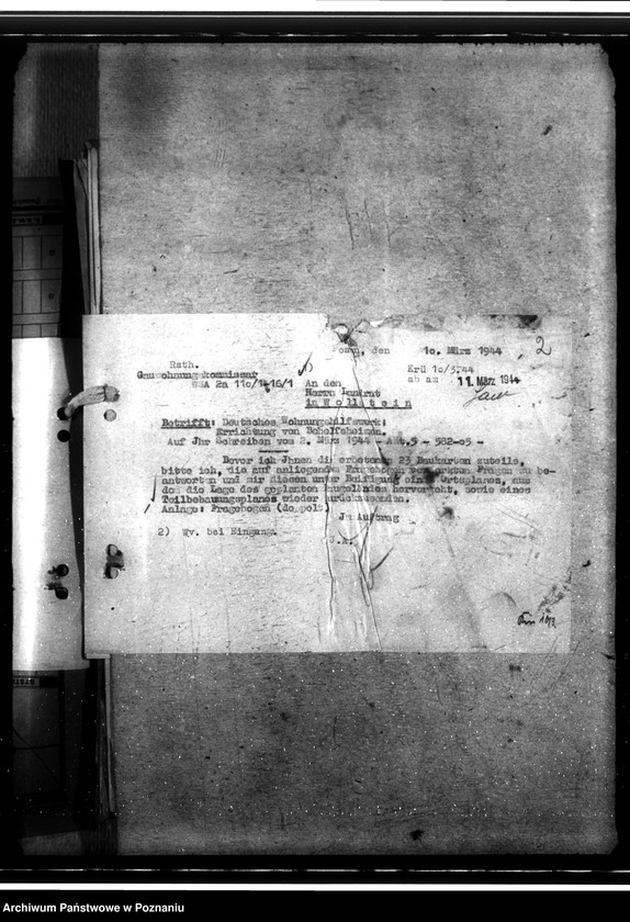 Obraz 6 z jednostki "DWH - Behelfsheime für Bombenbeschädigte im Kreise Wollstein"