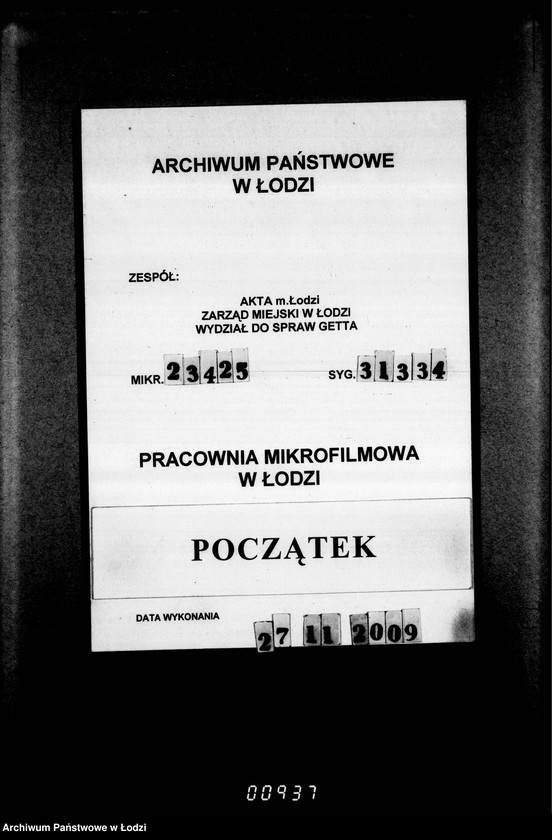 Obraz 1 z jednostki "[Rachunki Heeresbekleidungsamt Posen dla Zarządu Getta]"