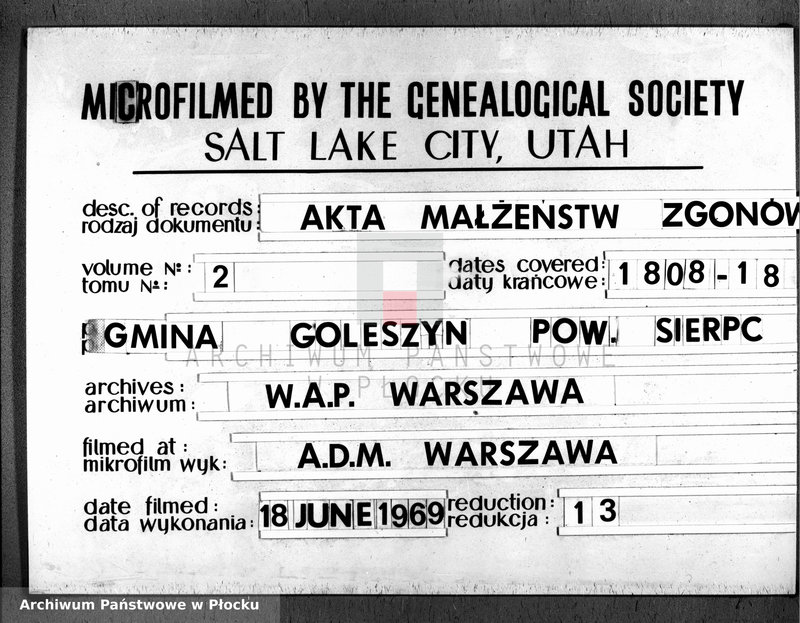 image.from.unit.number "Akta urodzeń, zapowiedzi, małżeństw i zgonów"