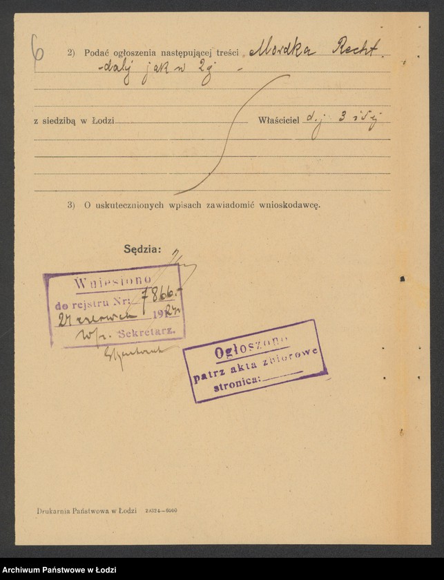 Obraz 8 z jednostki "Mordka Recht – sprzedaż starych mebli"