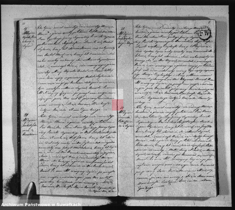 image.from.unit.number "Akta zeszłych stanu cywilnego gminy seyneńskiey od 1-go stycznia 1820 roku."