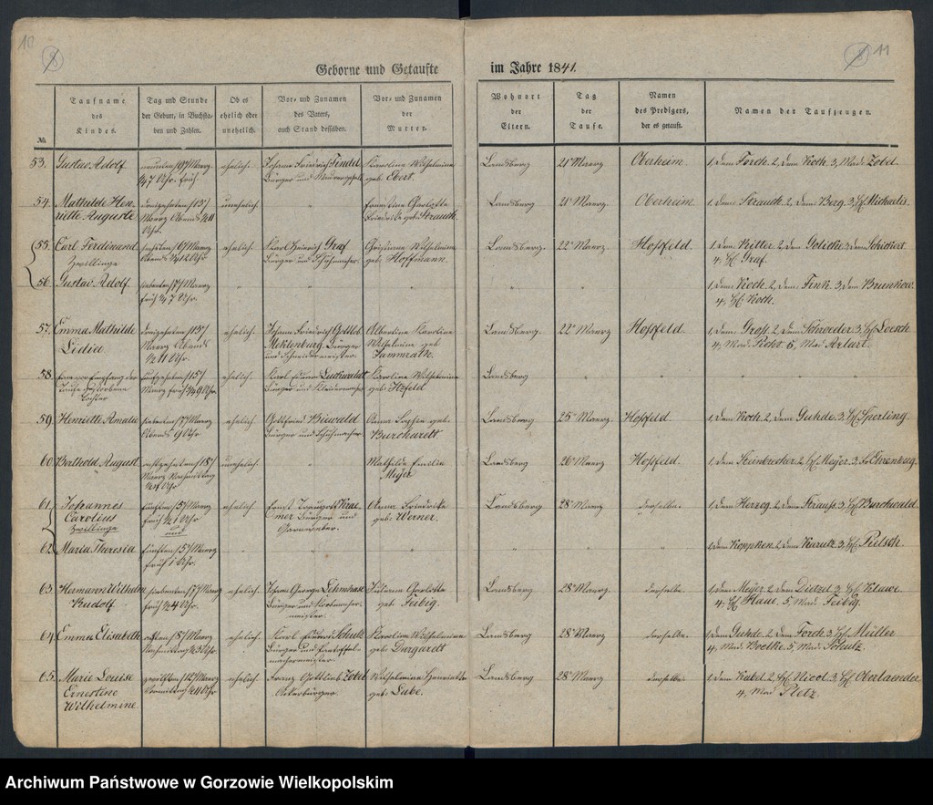 image.from.unit.number "Duplikate der Kirchenbücher von der Parochie der Hauptkirche zu Landsberg an der Warthe (zawiera także księgę zgonów Konkordien Kirche z 1841 r.)"