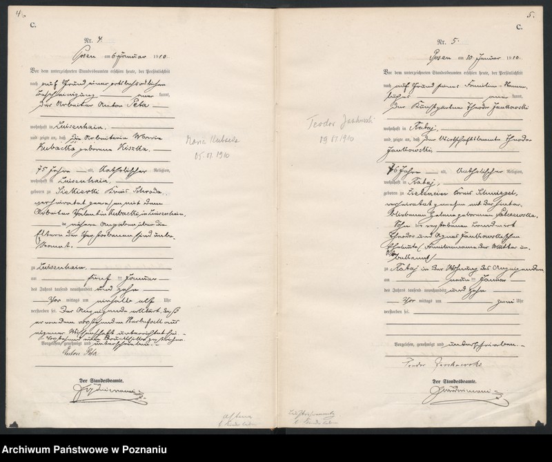 Obraz 5 z jednostki "Księga miejscowa zgonów [Rejestr główny zgonów]"