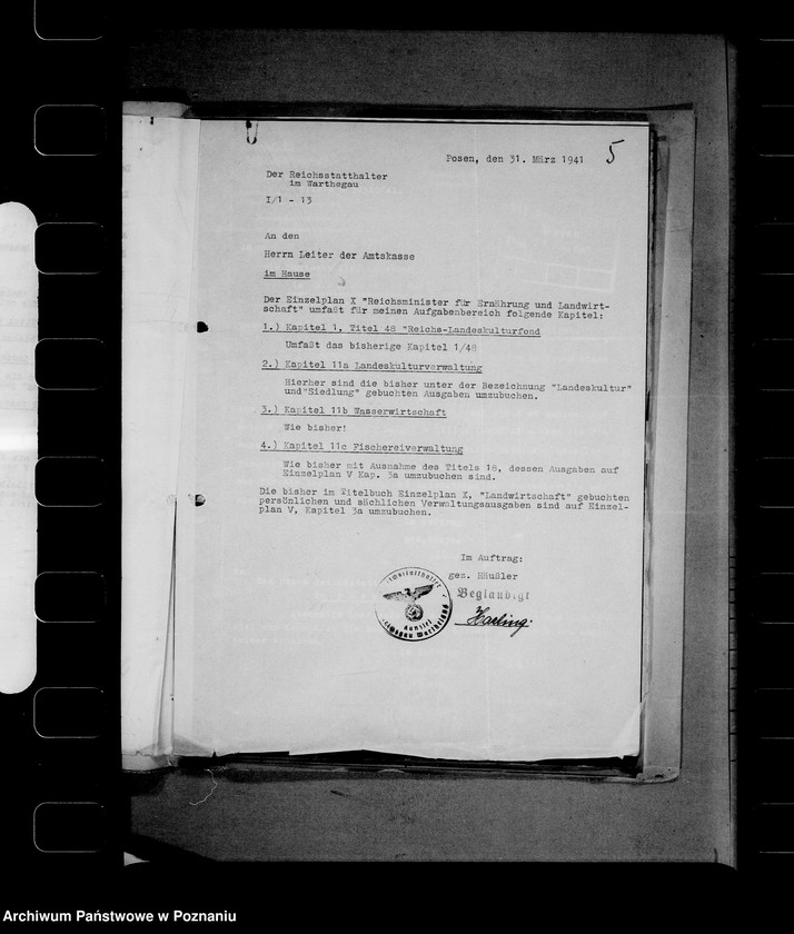 Obraz 9 z jednostki "Zapotrzebowanie pieniedzy na cele rolnictwa - Sonstiges"