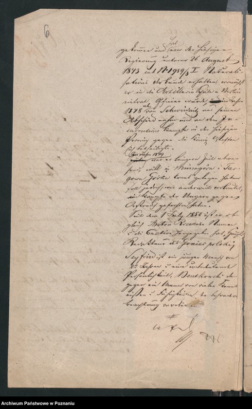 Obraz 9 z jednostki "A. betr. den polnischen Emigranten Wladislaus von Bentkowski"