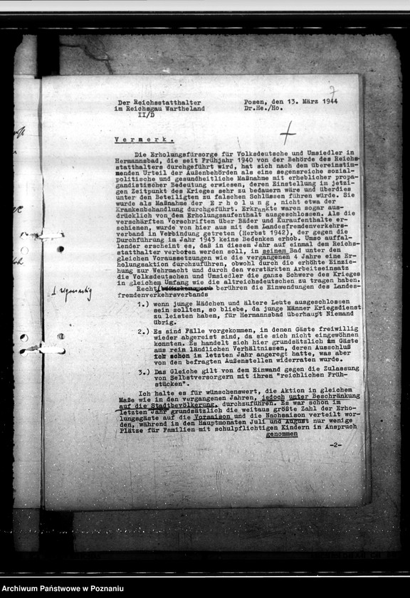 Obraz 11 z jednostki "Kuraufenthalt für Volksdeutsche und Umsiedler in Hermannsbad im Jahre 1944"