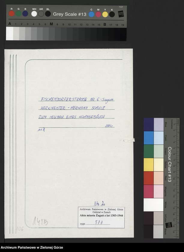 Obraz 2 z jednostki "Fischendorferstrasse 6. Neubau eines Wohngebäudes. Hermann Schuz."