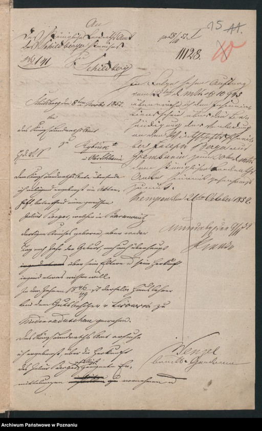 Obraz 19 z jednostki "A. betr. die Feststellung der Heimatsverhältnisse des Josef Berger aus Grembanin geboren in Baranowitz , Kreis Rybnik"