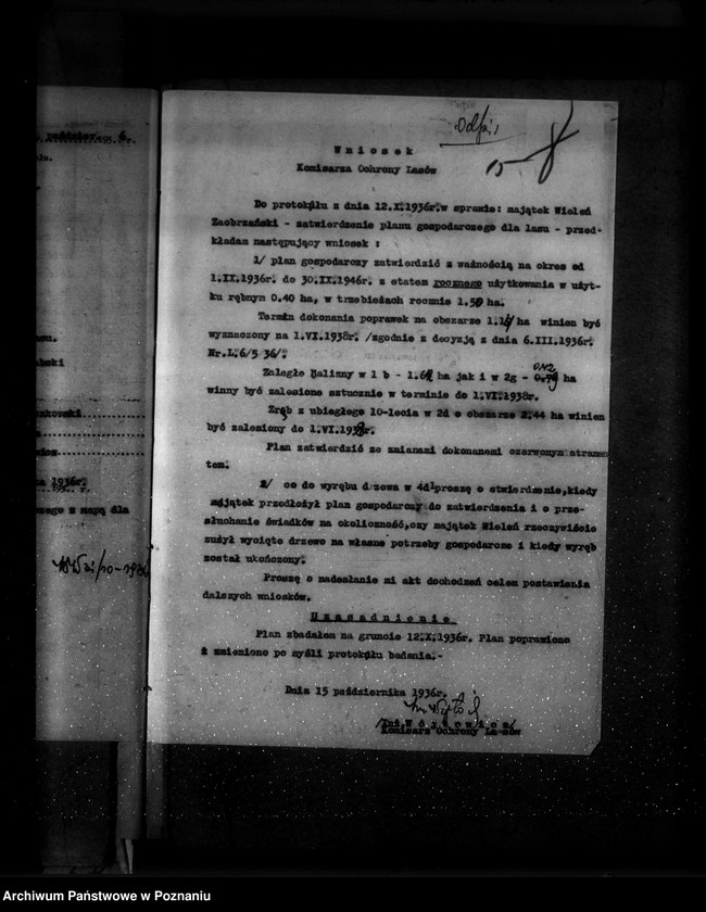 image.from.unit.number "Majętność leśna Wieleń Zaobrzański powiat wolsztyński"