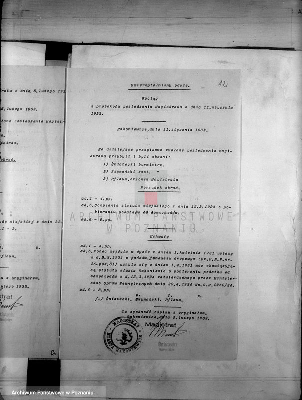 Obraz 16 z jednostki "Daniny Komunalne miasta Rakoniewice"