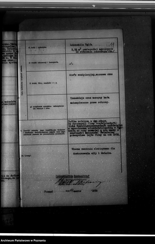 Obraz 15 z jednostki "Zatwierdzenie projektu urządzenia zakładu przemysłowego młyna śrutowego do maków nr 521 dla Firmy Landwirtschaftliche Hauptgesellschaft spółka z o. o. w Poznaniu"