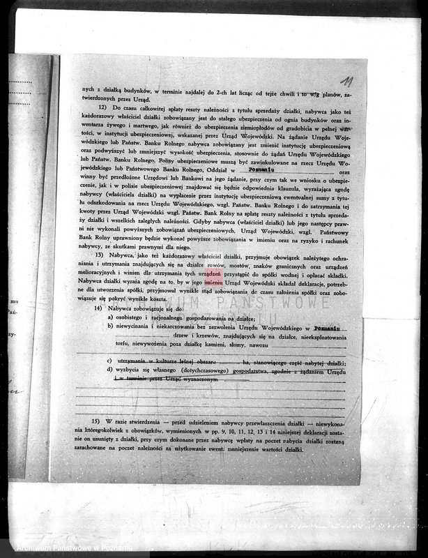 Obraz 15 z jednostki "/Deklaracje w sprawie przyjęcia warunków nabycia działki z parcelacji majątku Uścikowo w powiecie żnińskim"