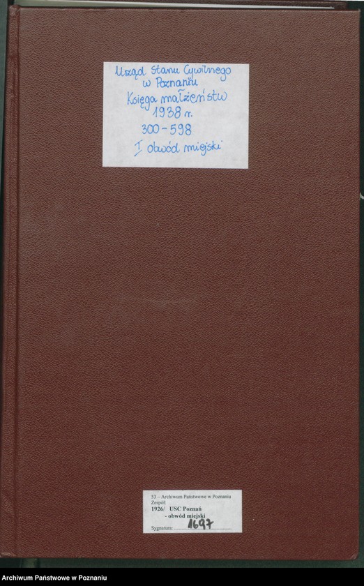 Obraz 2 z jednostki "Księga miejscowa małżeństw tom II [Rejestr główny małżeństw]"
