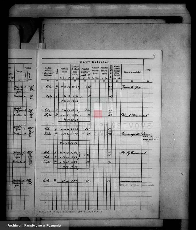 Obraz 13 z jednostki "Ostateczny rejestr pomiarowy i nowy kataster majątku Jeziorki Kosztowskie"