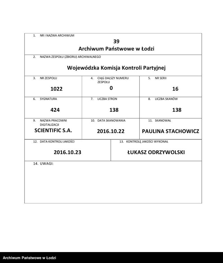 Obraz 1 z jednostki "Uchwały Komisji"