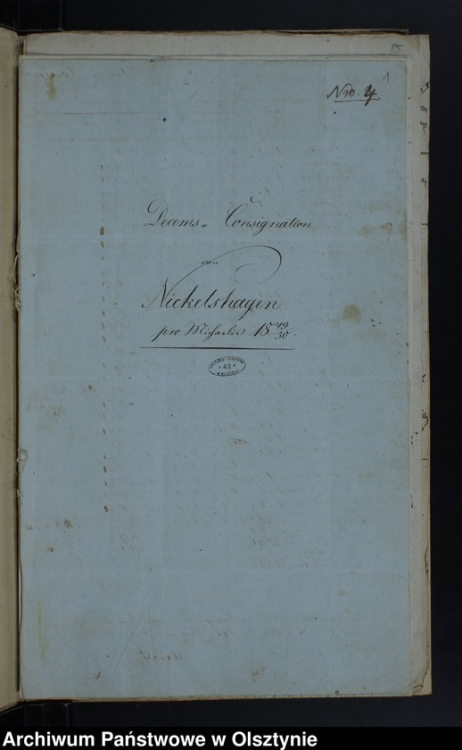 image.from.unit.number "Decems Consignation des Kirchspiels Jäskendorff"