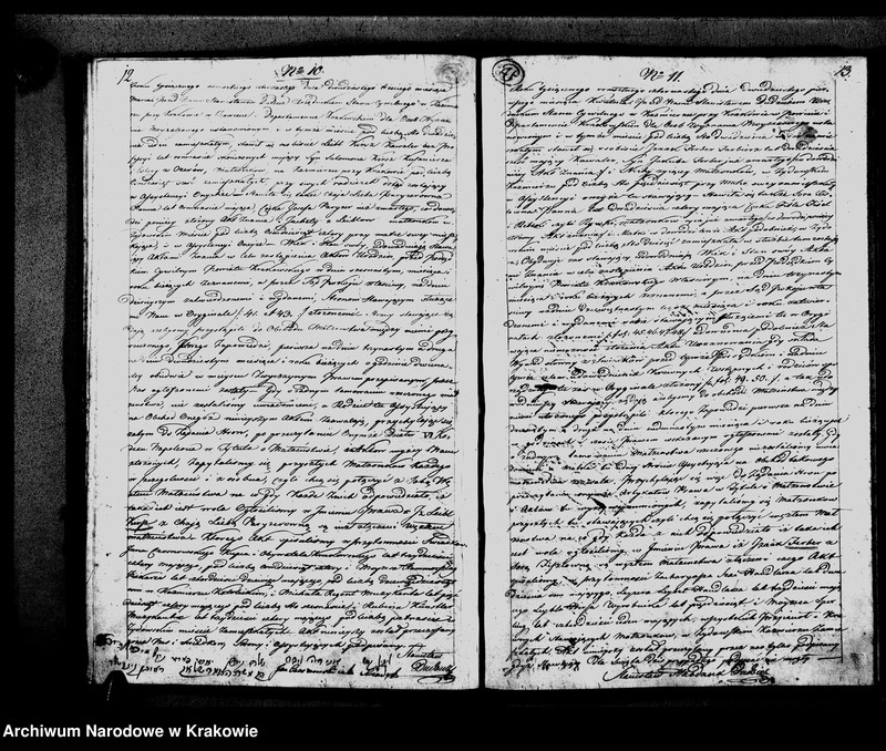 image.from.unit.number "Księga Aktow Zapowiedzi Małzenstw i Rozwodow. Gminy Wyznania Moyzeszowego. Synagogi Kazimierskiey przy Krakowie na Rok 1814"