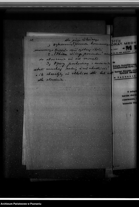 Obraz 15 z jednostki "Zatwierdzenie projektu rządzenia zakładu przemysłowego /Laboratorium Medyczno-Weterynaryjne "Medwet"/ w Poznaniu Fr. Nowakowskiego"