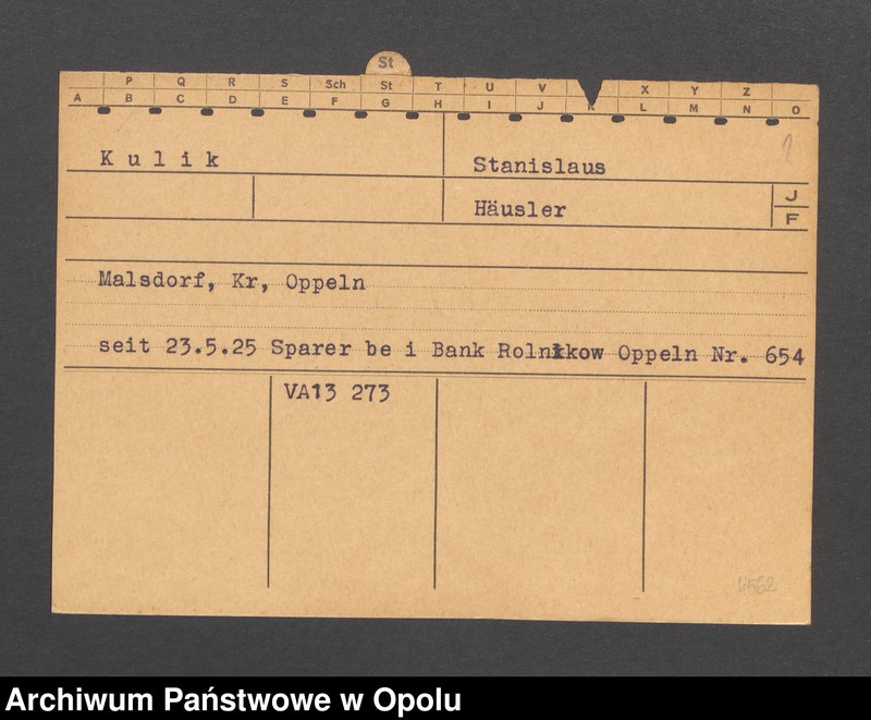 Obraz 3 z jednostki "[Kulik Stanislaus, Malsdorf]"