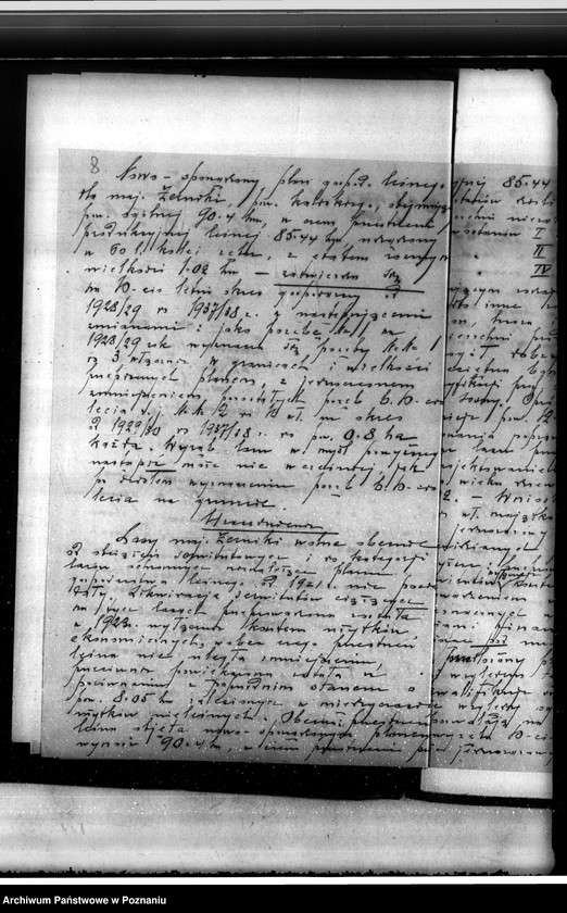 Obraz 12 z jednostki "Sprawa zatwierdzenia uzupełnienia planu gospodarstwa leśnego dla lasów Żerniki powiatu kaliskiego"