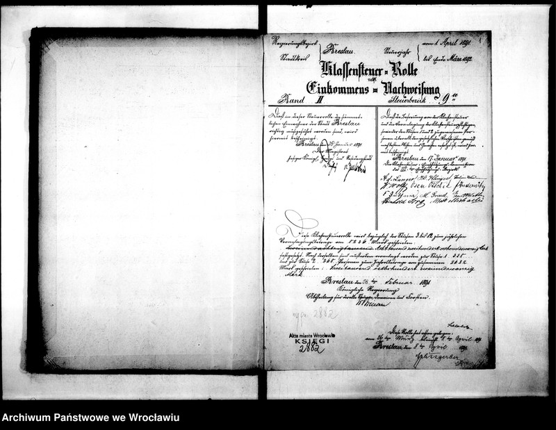 image.from.unit.number "Klassensteuerolle nebst Einkommens Nachweisung"