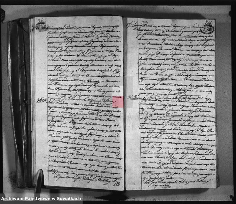 image.from.unit.number "Akta urodzonych, umarłych i zaślubionych parafij seyneńskiey w roku 1826."