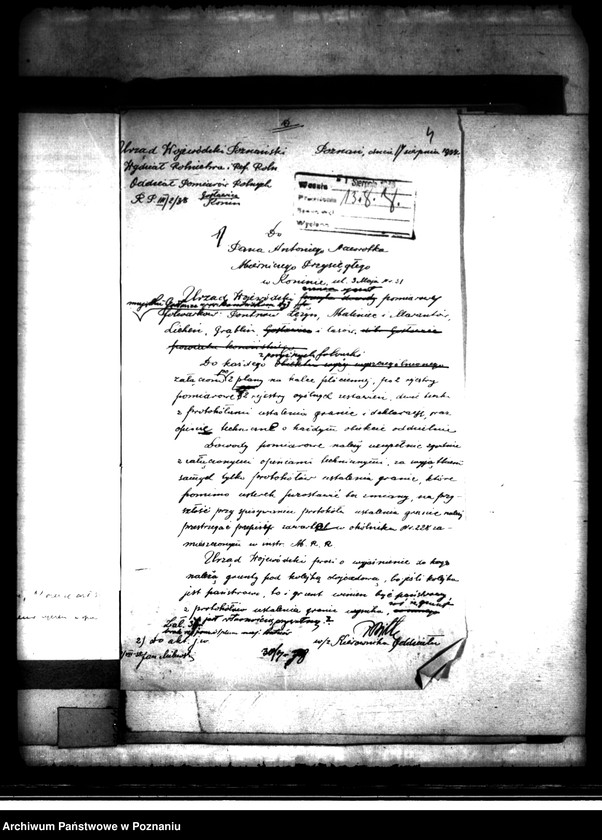 image.from.unit.number "Postępowanie techniczne przy parcelacji majątku Gosławice powiatu konińskiego"