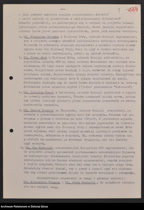 image.from.unit.number "Protokóły z posiedzeń Komisji Zdrowia, Spraw Socjalnych i Ochrony Środowiska Wojewódzkiej Rady Narodowej w Zielonej Górze"