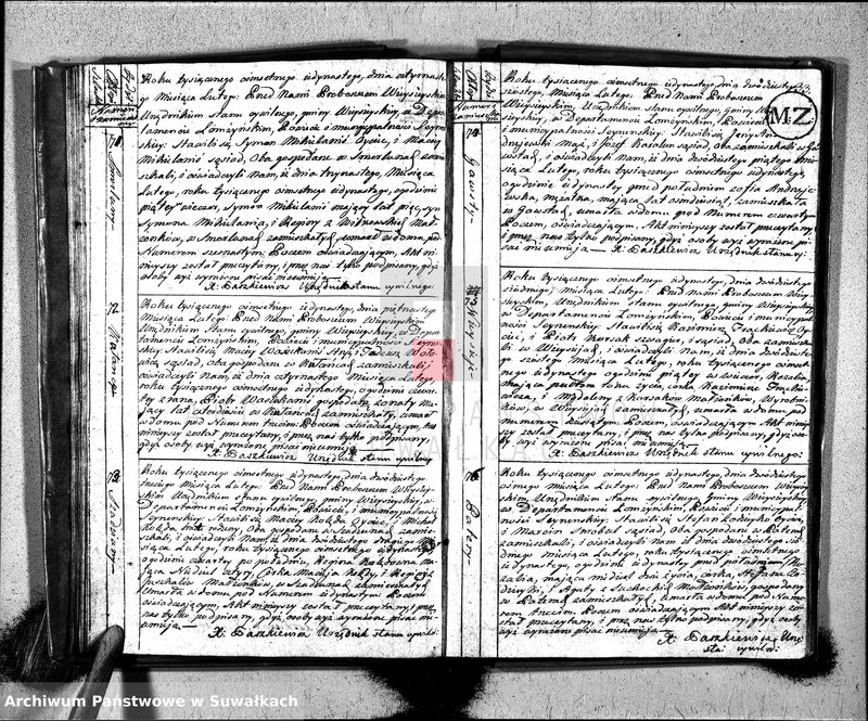 image.from.unit.number "Akta zeszłych gminy wieysieyskiey od 1-go maja 1810"