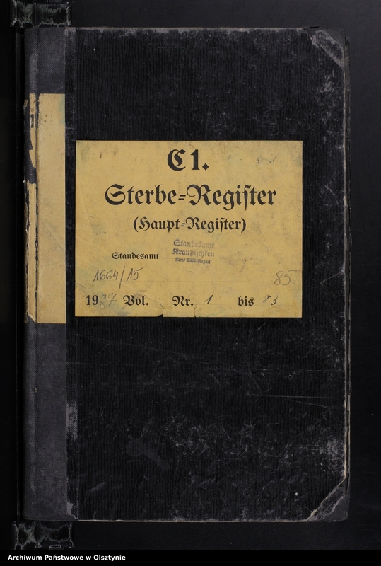 image.from.unit.number "Sterbe-Register/Haupt-Register/Nr 1 - 83"
