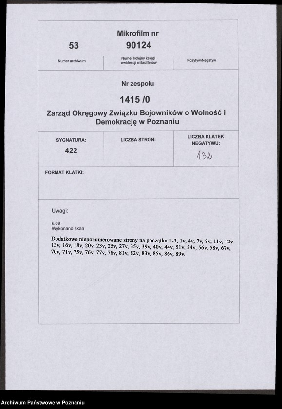 Obraz 5 z jednostki "Życiorysy powstańców wielkopolskich: J - tom lV /Jarzębowski Antoni - Jeszka Bolesław/."