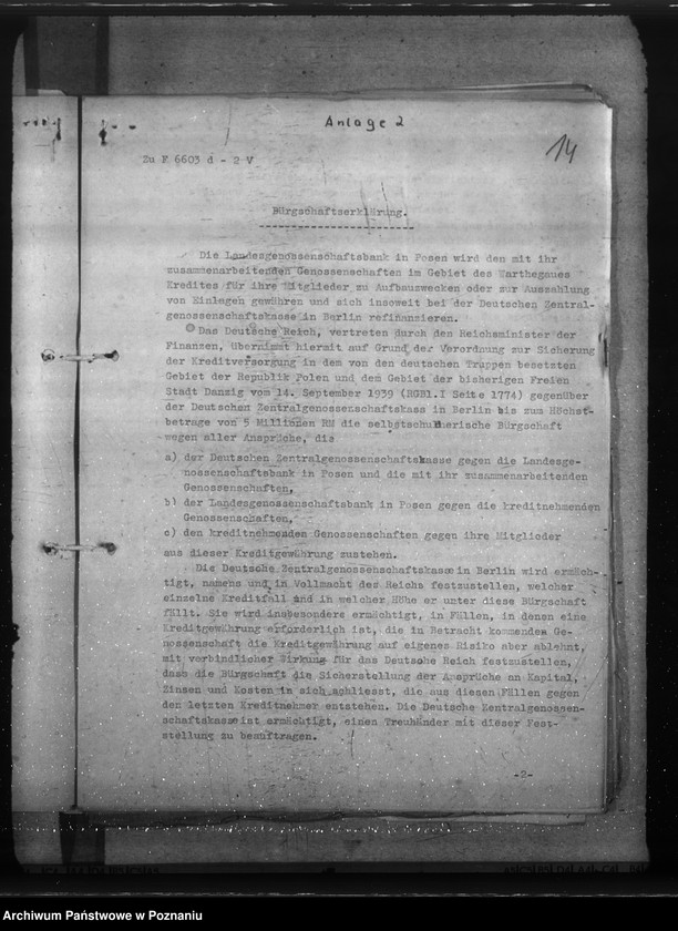 Obraz 17 z jednostki "Organisation der reichsverbürgten Kredite"