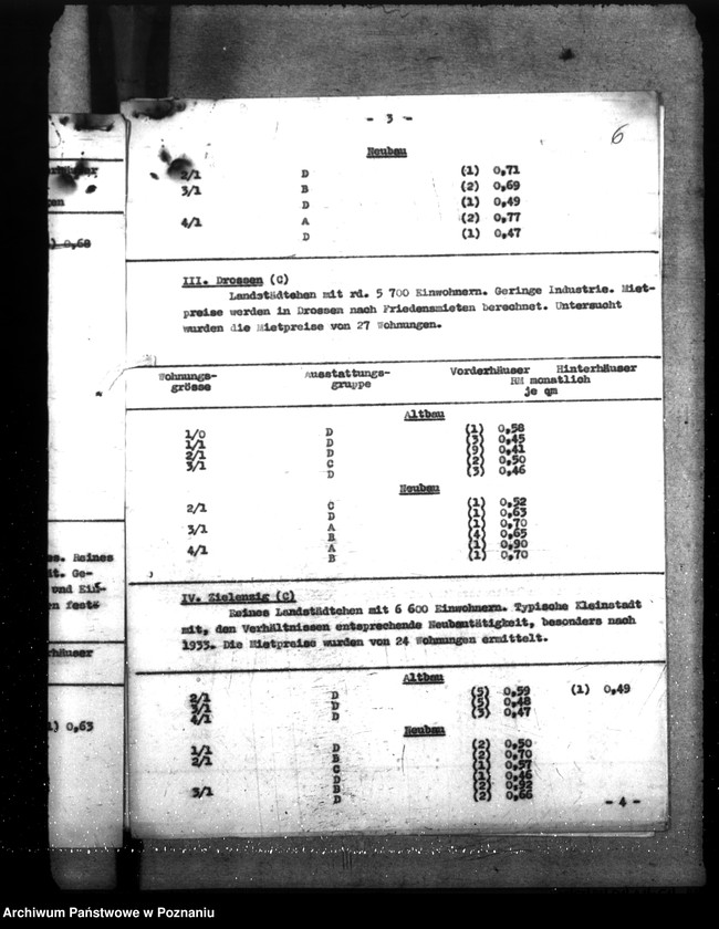 Obraz 11 z jednostki "Sprawozdania z podróży na temat warunków mieszkaniowych w prowincjach brandenburskiej, pomorskiej, w Prusach Wschodnich i Zachodnich oraz referat dotyczący budownictwa mieszkaniowego dla urzędników"