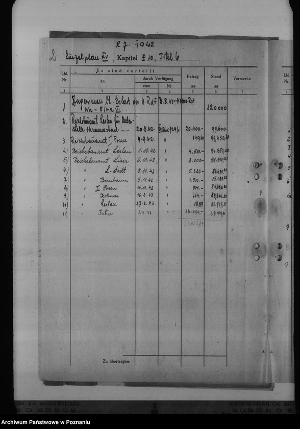 Obraz 6 z jednostki "Unterkunft der Aussenstelle des Reichsbauamtes Leslau in Hermannsbad"
