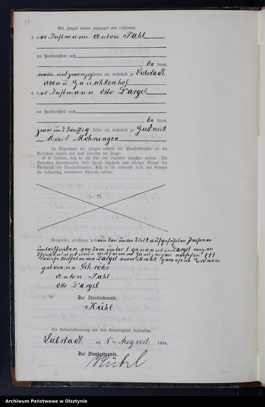 image.from.unit.number "Heiraths-Neben-Register Nr 1 - 19"