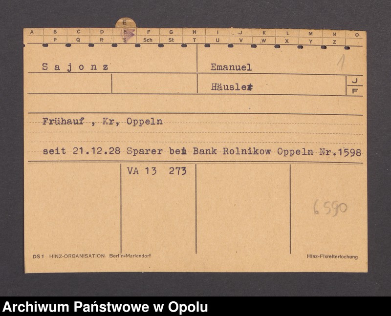 Obraz 3 z jednostki "[Sajonz Emanuel, zam. Frühauf]"