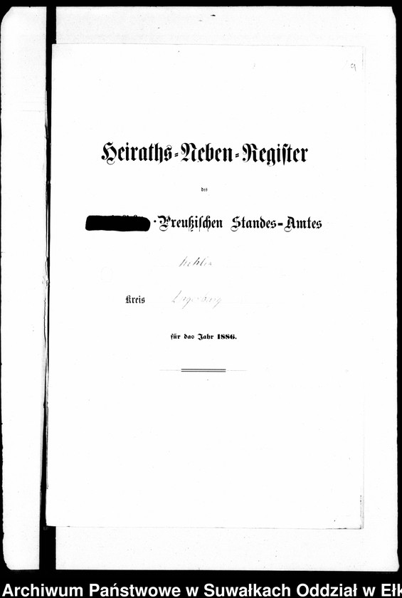 image.from.unit.number "Heiraths-Neben-Register des Preussischen Standes-Amtes Kehlen Kreis Angerburg"