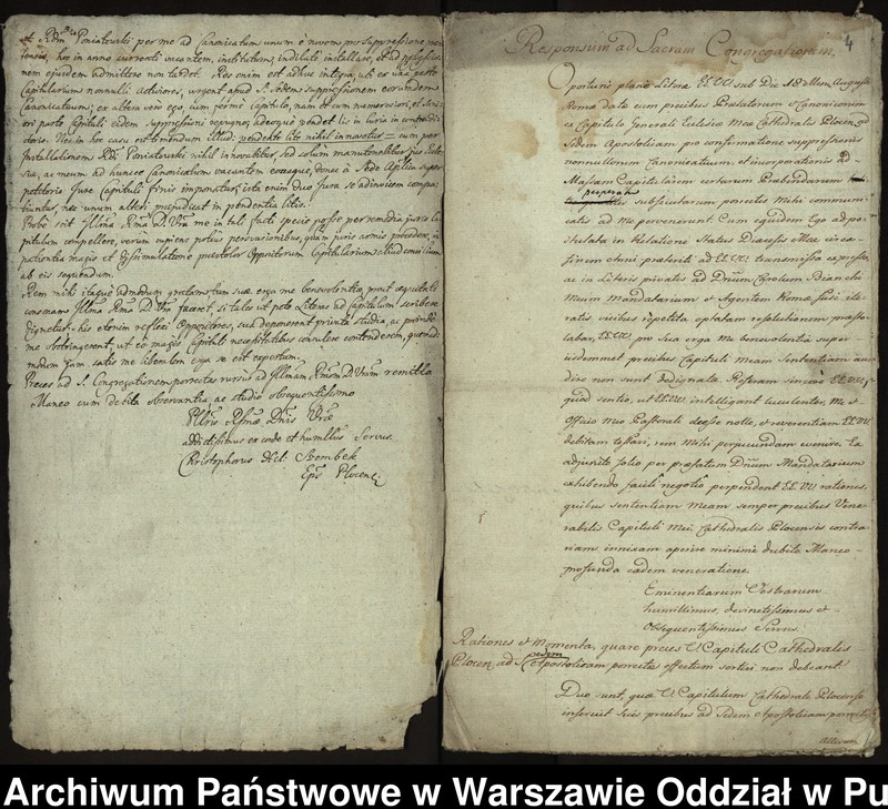 image.from.unit.number "Koncepty i minuty pism biskupa płockiego Krzysztofa Hilarego Szembeka w sprawie konfliktu z kapitułą katedralną o zniesienie dziewięciu kanonii i przyłączenie niektórych prebend do dóbr kapituły"