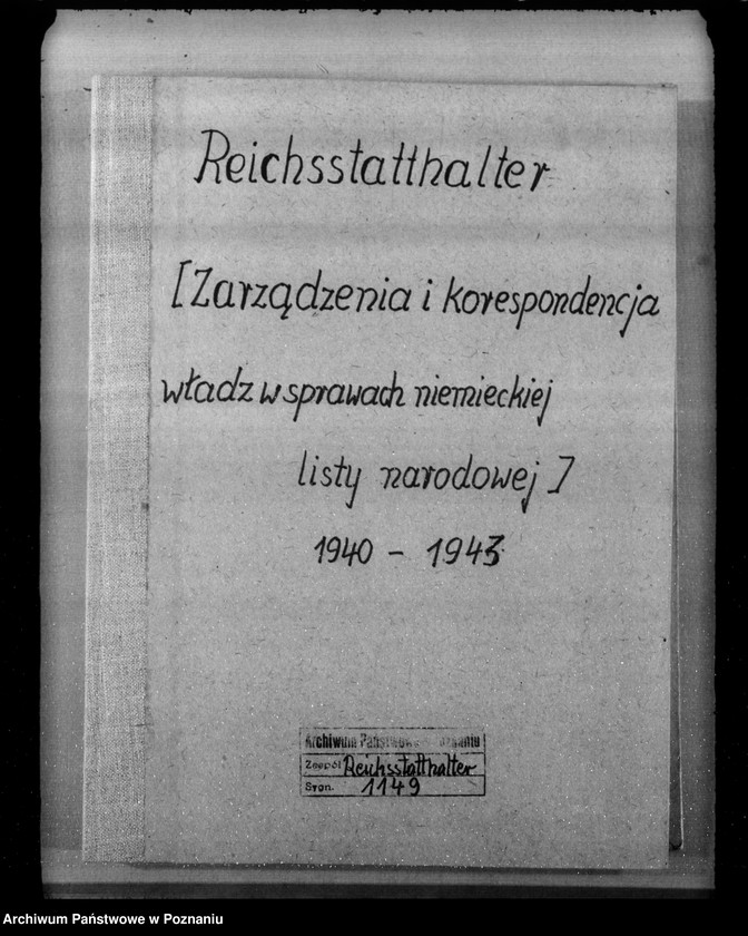 Obraz 4 z jednostki "Zarządzenia i korespondencja w sprawie zaświadczeń o pochodzeniu niemieckim"